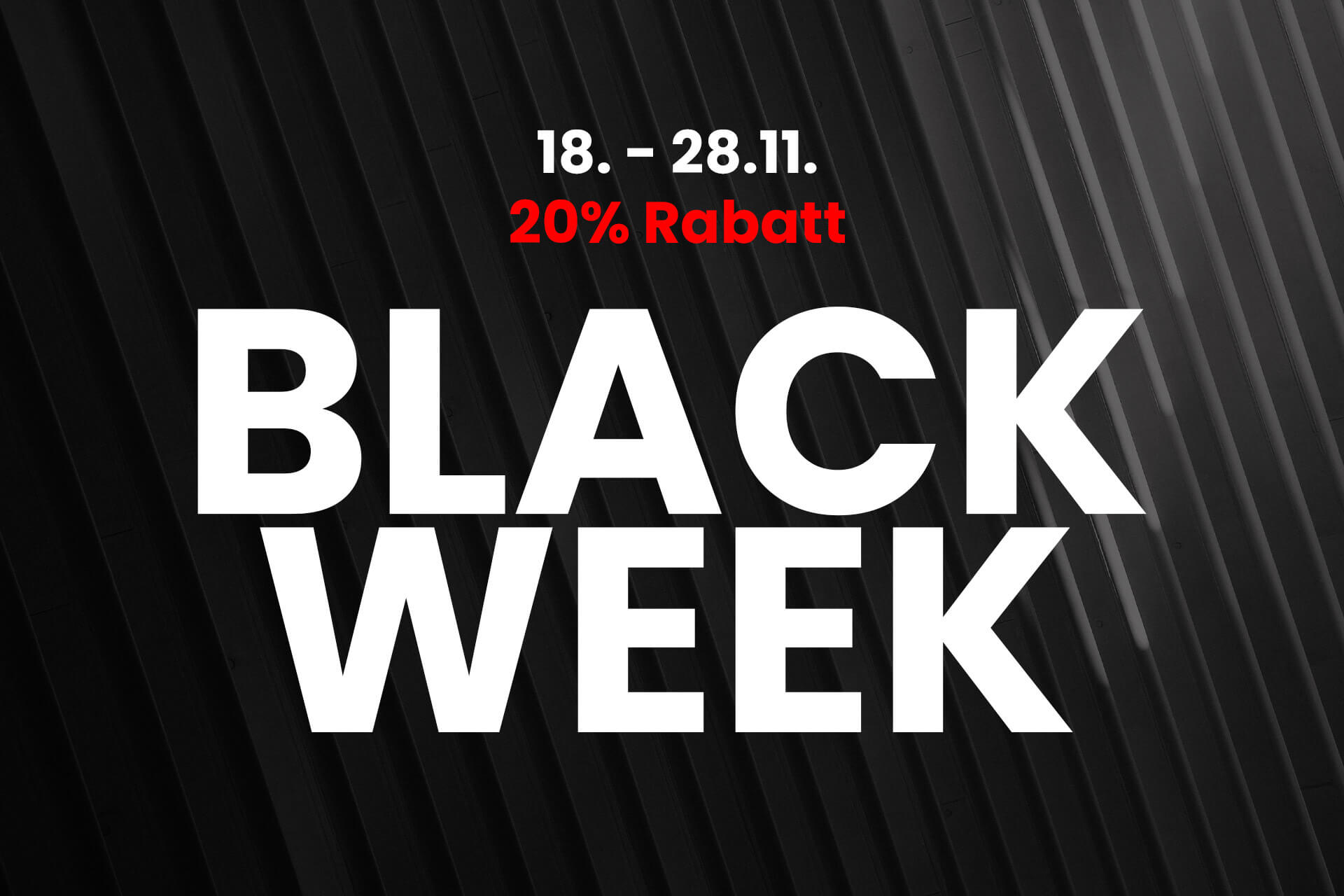 Black Week &#8211; 20% Rabatt für Fotografen